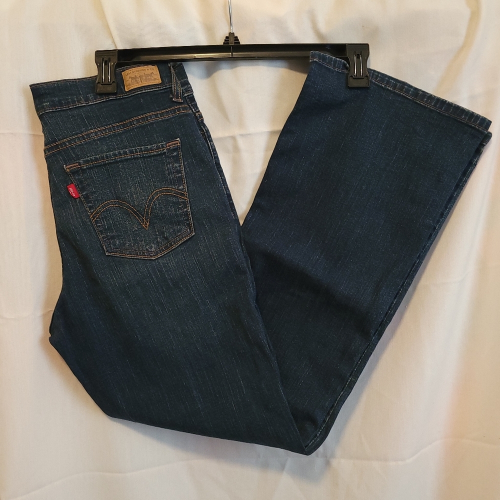Levi's 512 Perfectly Slimming Boot Cut Dark Wash Jeans